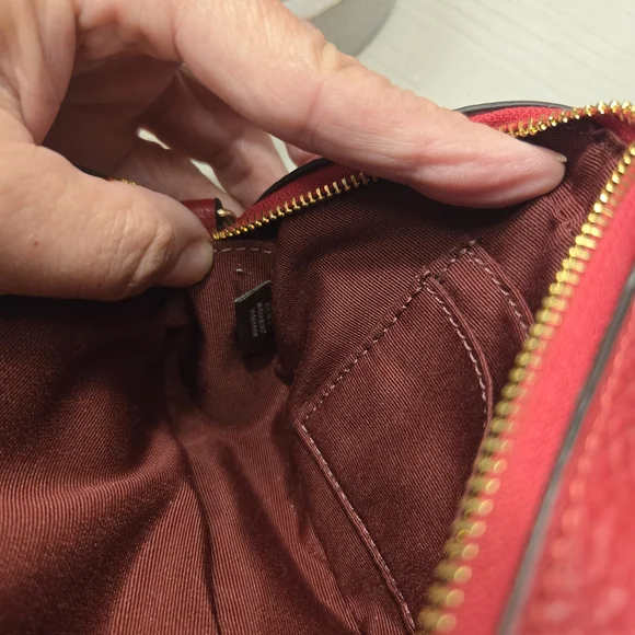Coach Burgundy Leather Small Purse - Picture 4 of 5